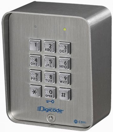 Digicode applique braille - Inox