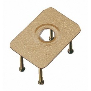 Contre plaque acier pour verrou cylindre rond